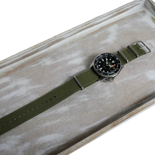 NATO watch strap nylon – olive green