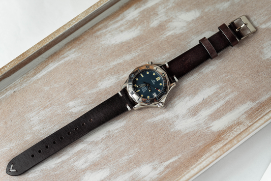 Leder Uhrenarmband – Buffalo Dunkelbraun – 18/20/22mm Stegbreite – Herren