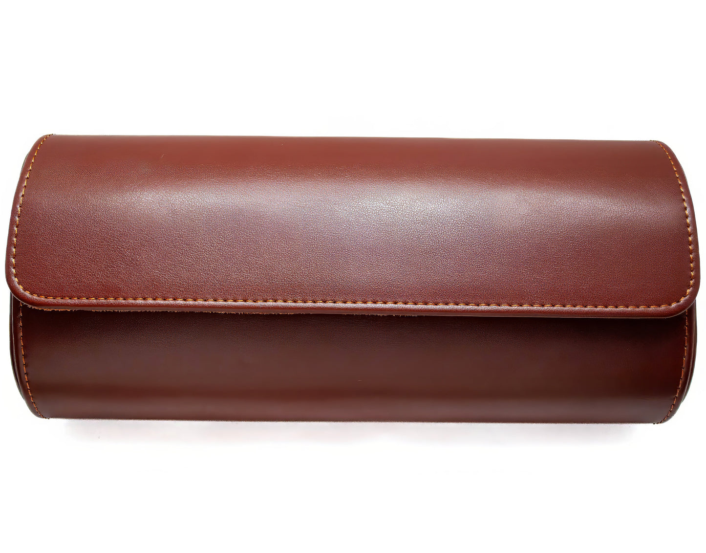 Modulare Leder Uhrenrolle in Schokoladenbraun