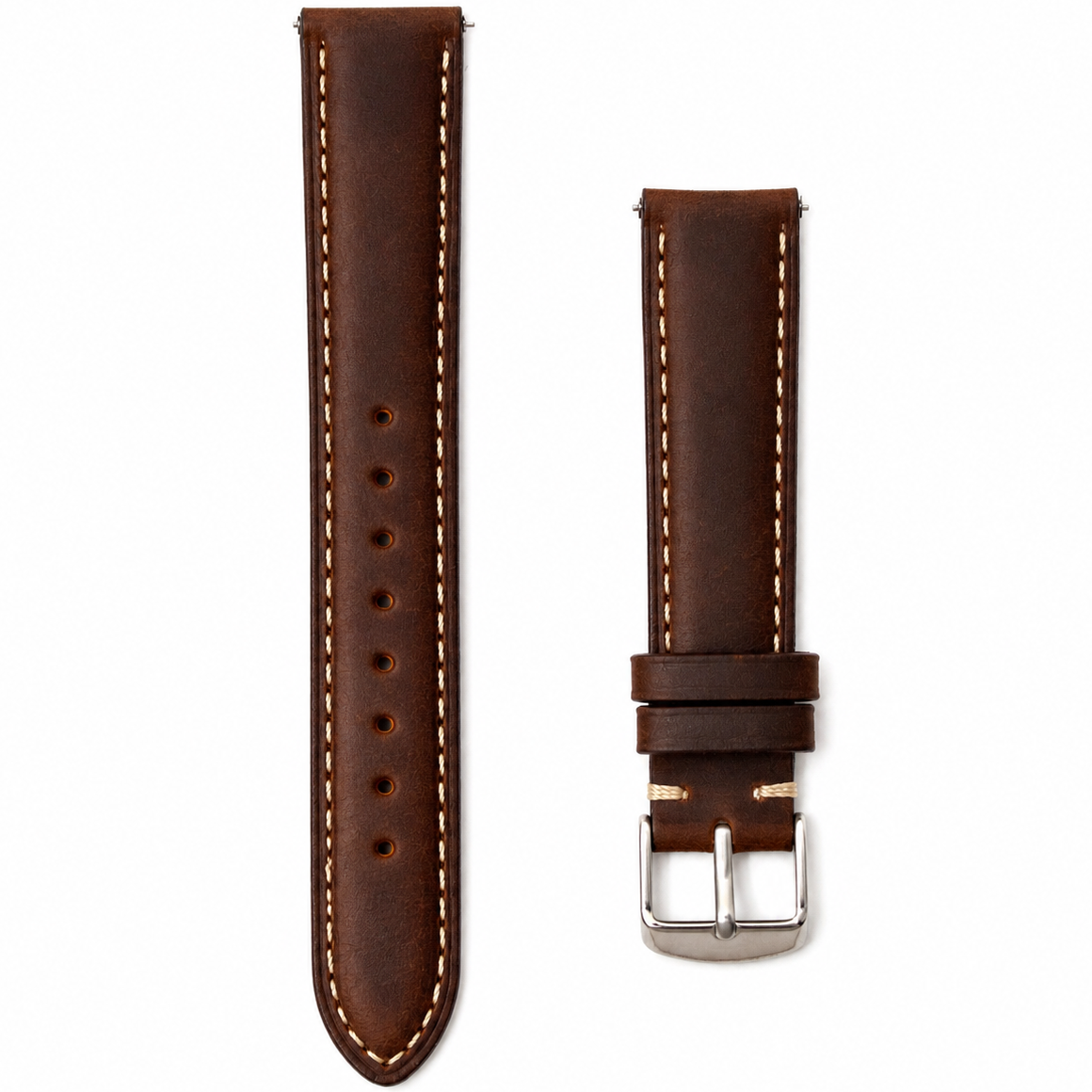 Leder Uhrenarmband – Chicago Braun
