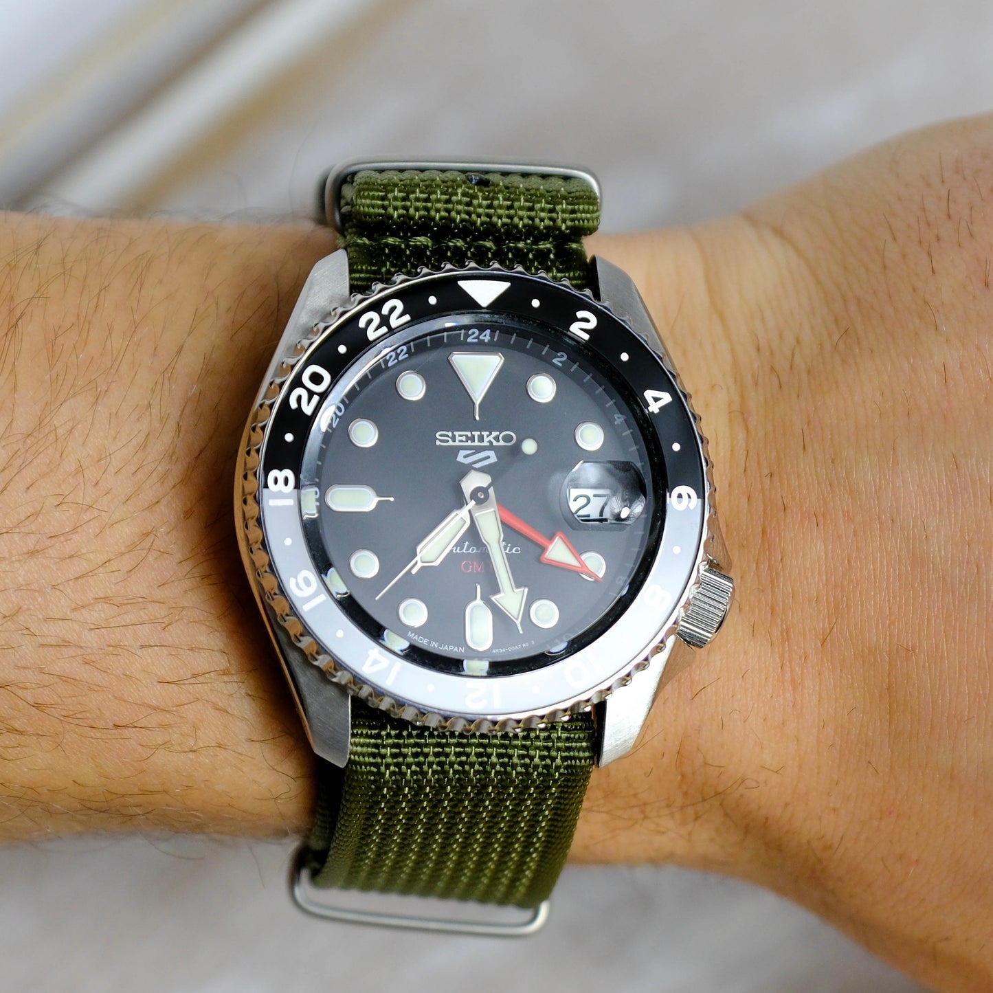 NATO Uhrenarmband Nylon – Olivegrün