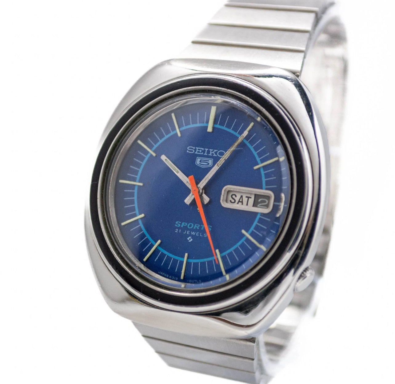 Seiko 5 Sports 6319-8070 Vintage Automatic 21 Jewels Japan Made