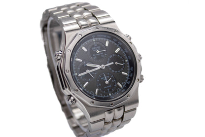 Seiko 7T34-7A10 Chronograph Vintage Herrenuhr – Quarz, Alarm, Edelstahl