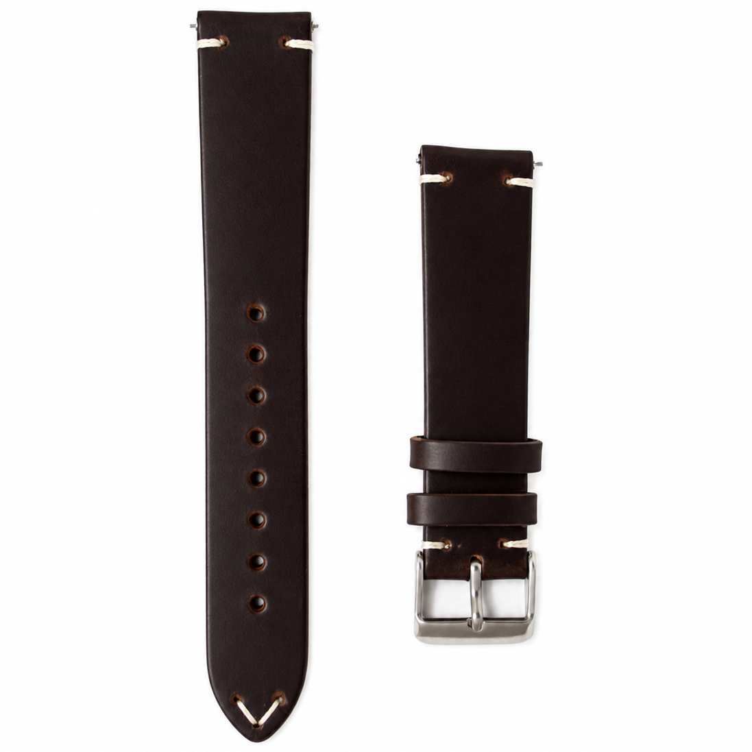 Leder Uhrenarmband – Buffalo Dunkelbraun