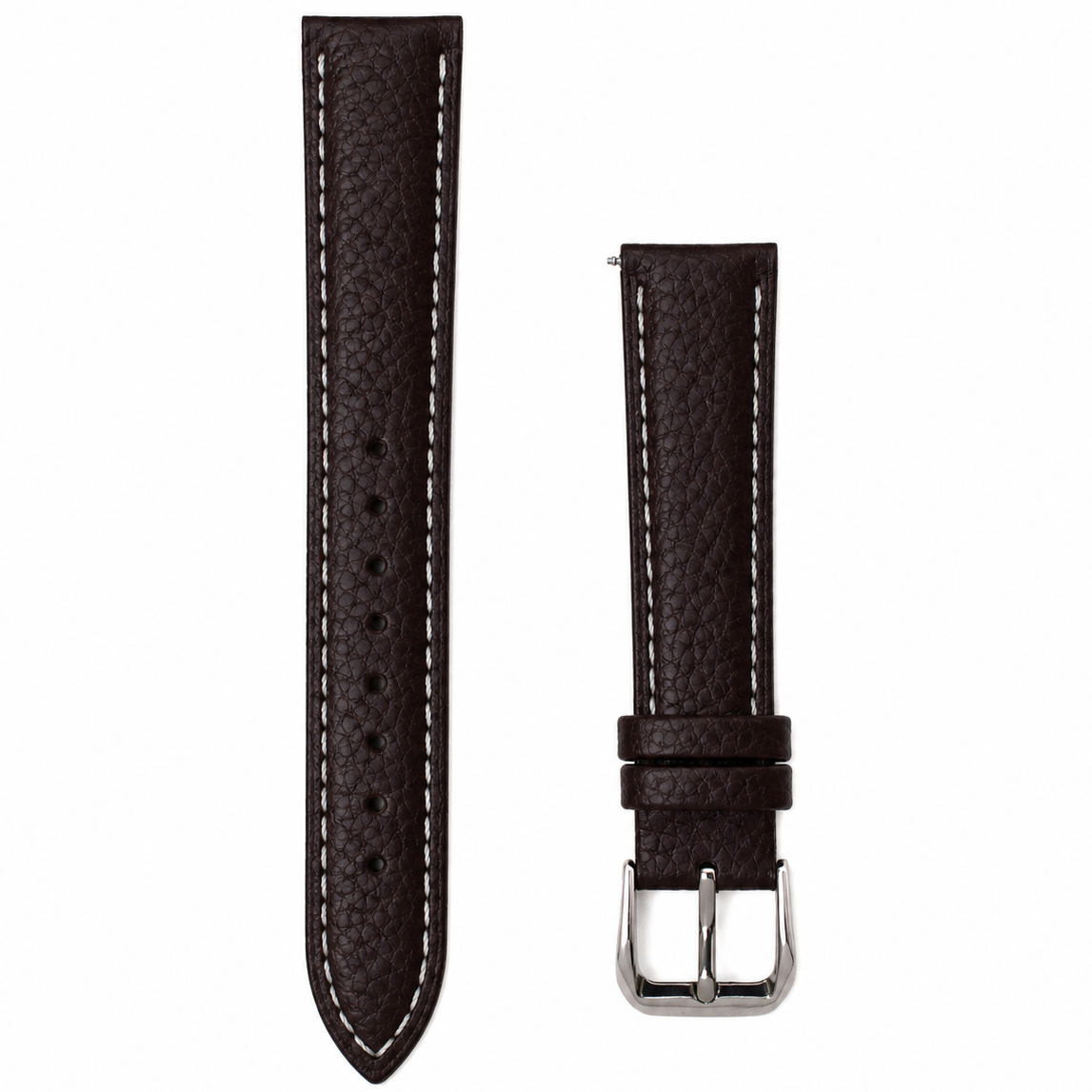 Leder Uhrenarmband – Dunkelbraun Krokodildruck