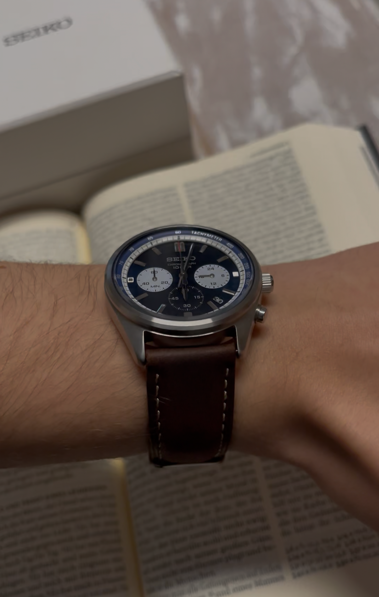 Leder Uhrenarmband – Chicago Braun