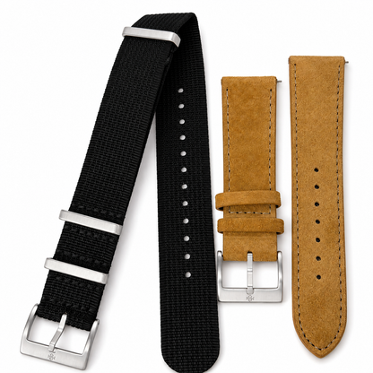 Stahlmann Signature Mix – Shadow Black & Wildleder Honey | NATO & Wildleder Set