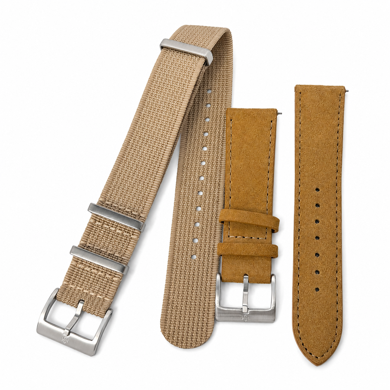 Stahlmann Signature Mix – Sandstorm & Wildleder Honey | NATO & Wildleder Set
