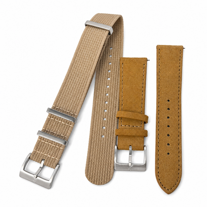 Stahlmann Signature Mix – Sandstorm & Wildleder Honey | NATO & Wildleder Set