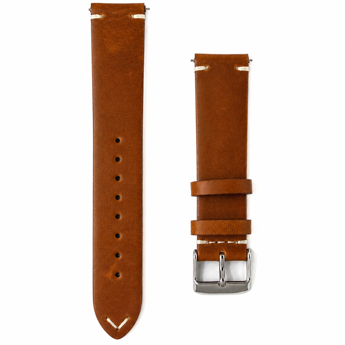 Leder Uhrenarmband – Karamellbraun