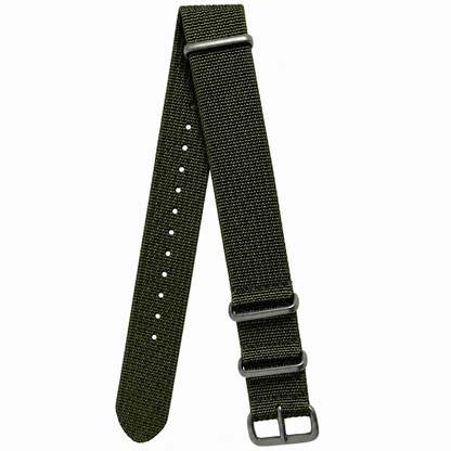 Stahlmann Signature Duo – Shadow Black & Olivegrün | NATO Armband Set 18-22mm