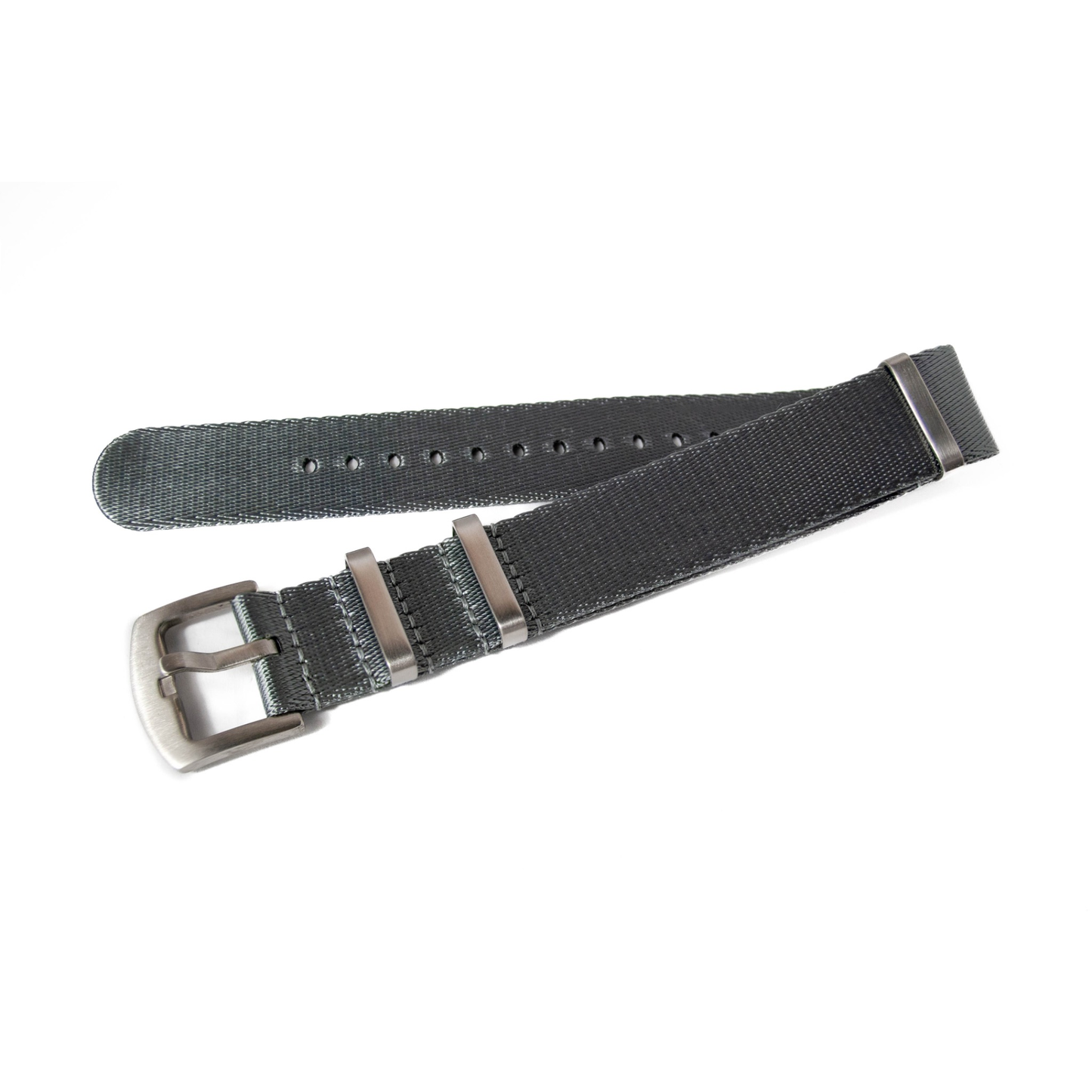 NATO Uhrenarmband aus Nylon – Gunmetal Grau | 18–22 mm