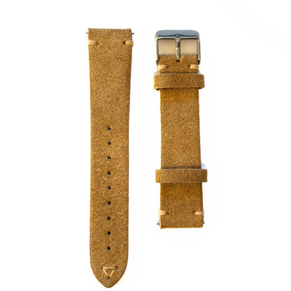 Suede watch strap – Caramel Brown